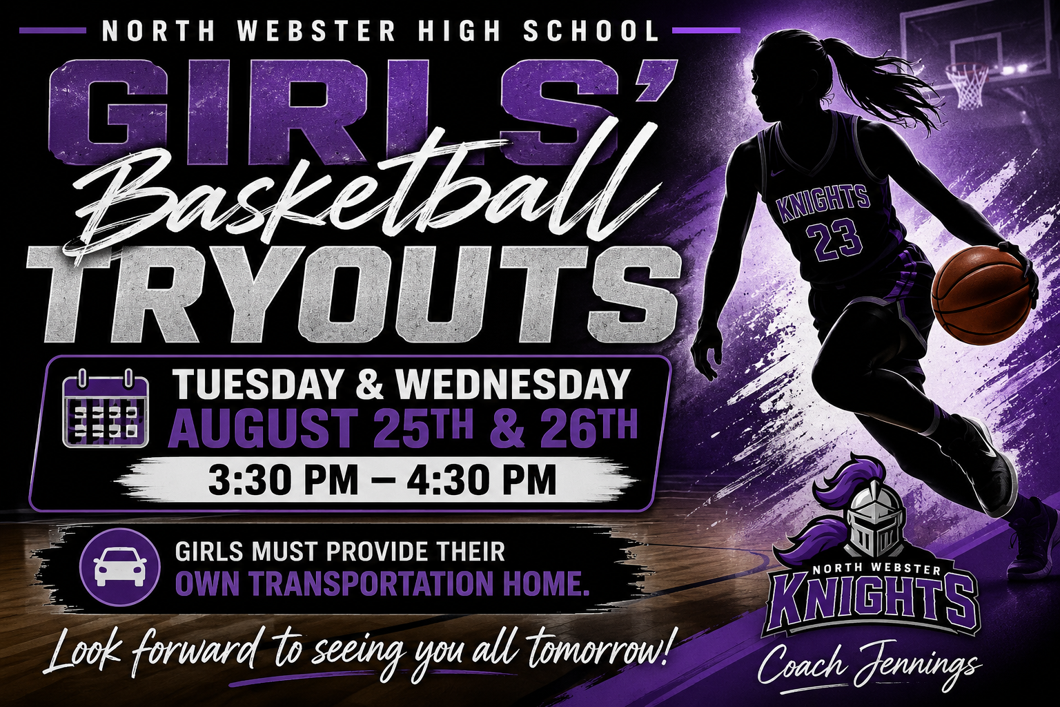 NWHS Girls' Basketball Tryouts!