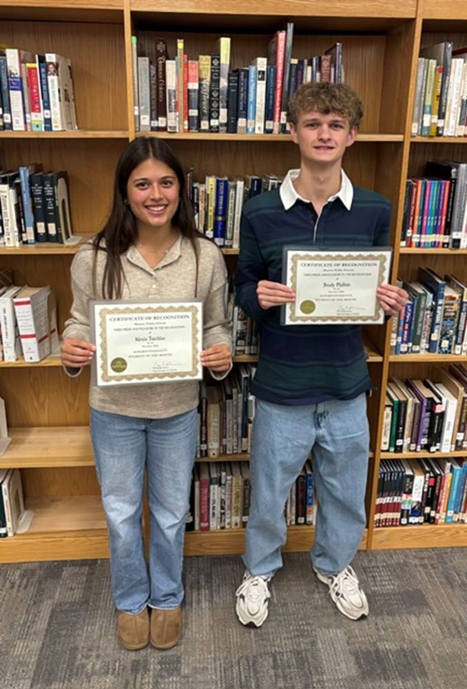 Masuk's October Superintendent Students of the Month
