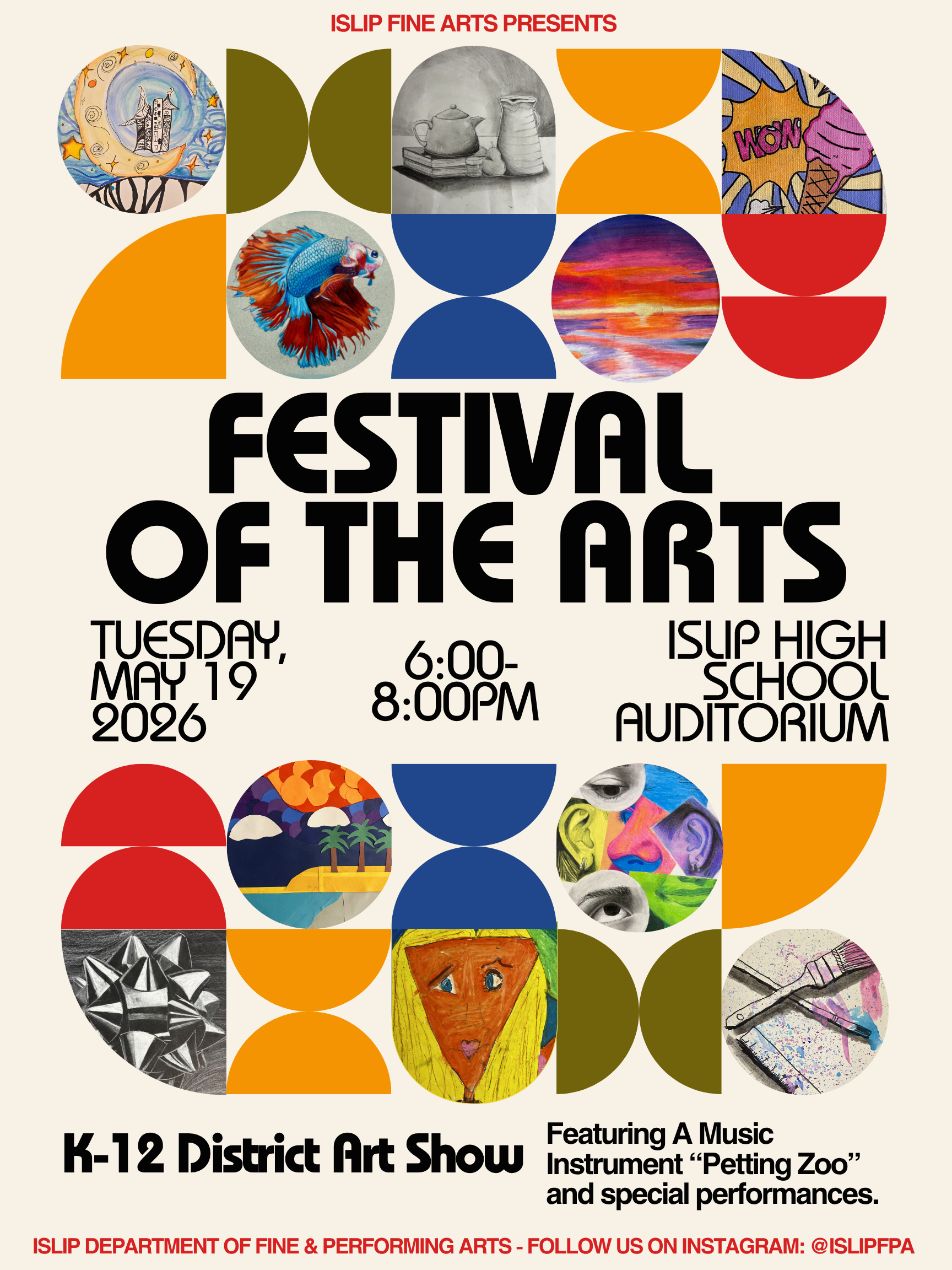 Festival of the Arts - Tuesday, May 19, 6pm-8pm