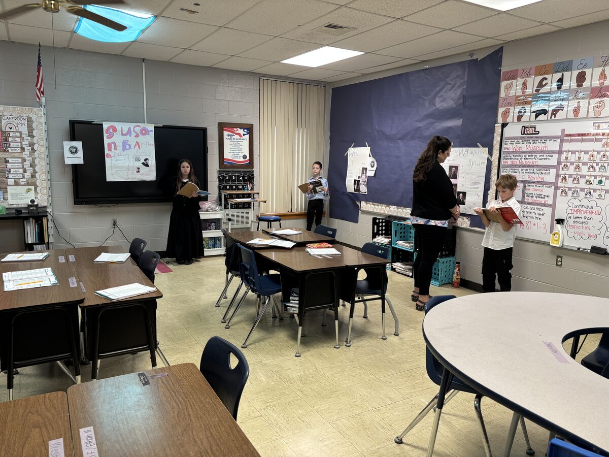 4th Graders Wrap Up Social Studies Assessment with Wax Museum