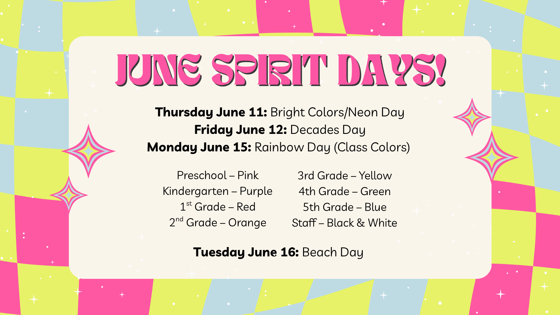 Mark your 📅calendars Save the Date for upcoming events happening here at Woodlands Elementary
