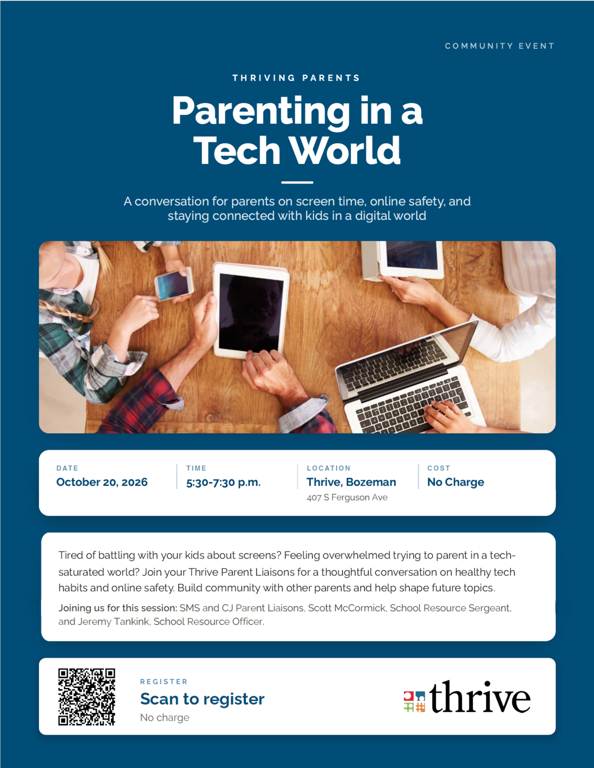 Parenting in a Tech World - October 20th