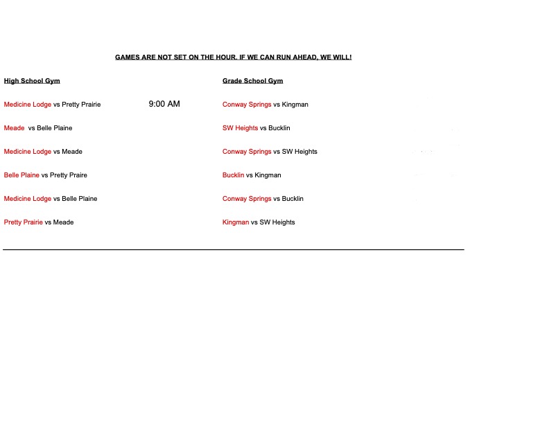 Announcements Friday, September 18th: