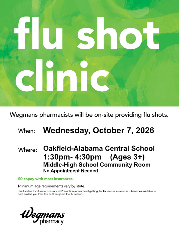 OA FLU SHOT CLINIC - 10/7/2026 