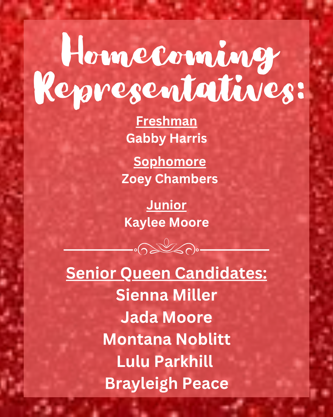 Homecoming Representatives