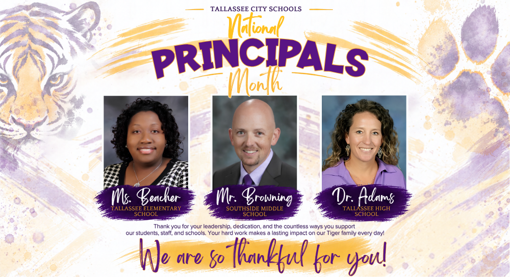 October is National Principals Month! 💜🐯