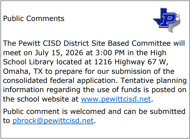 Public Comments