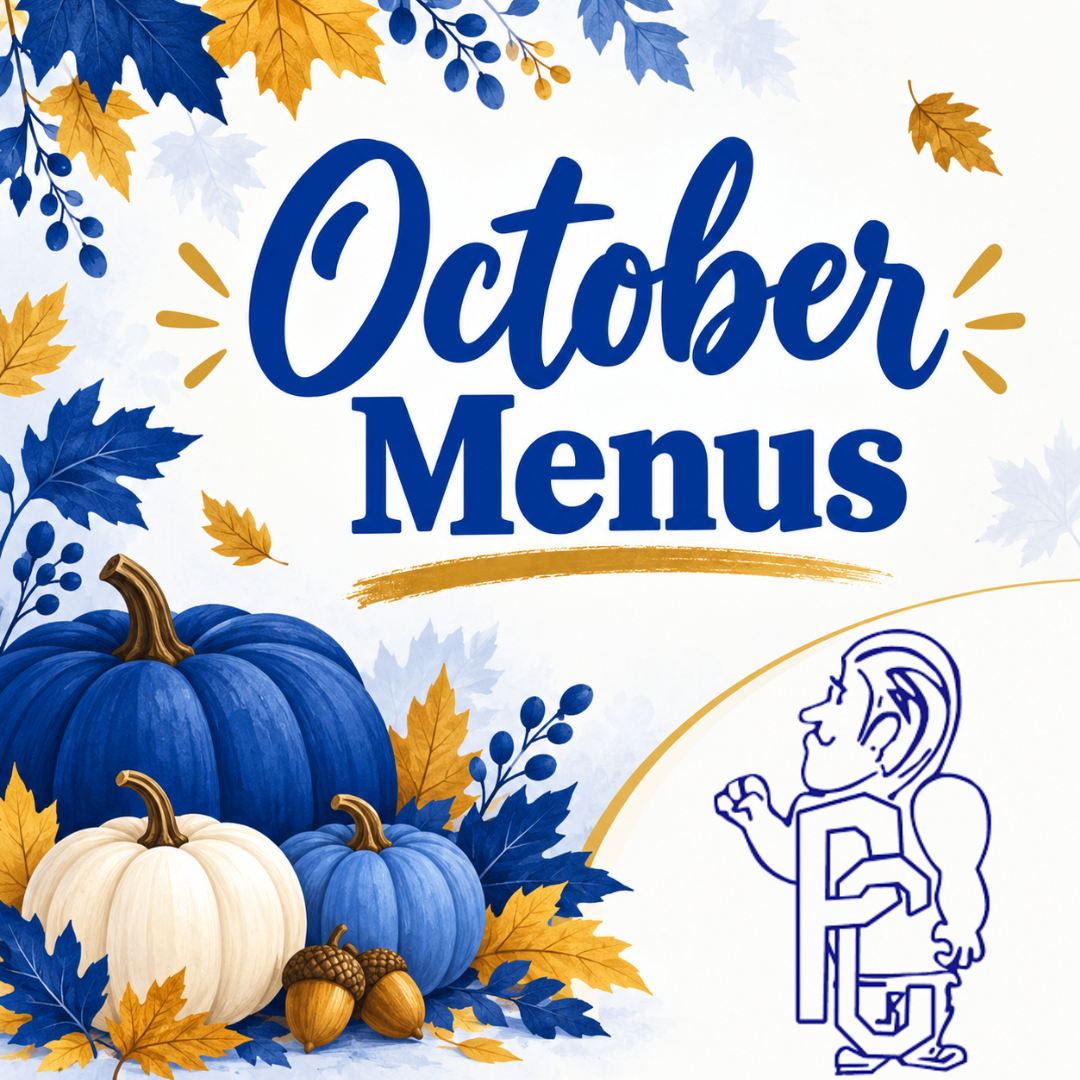 October 2026 Menus