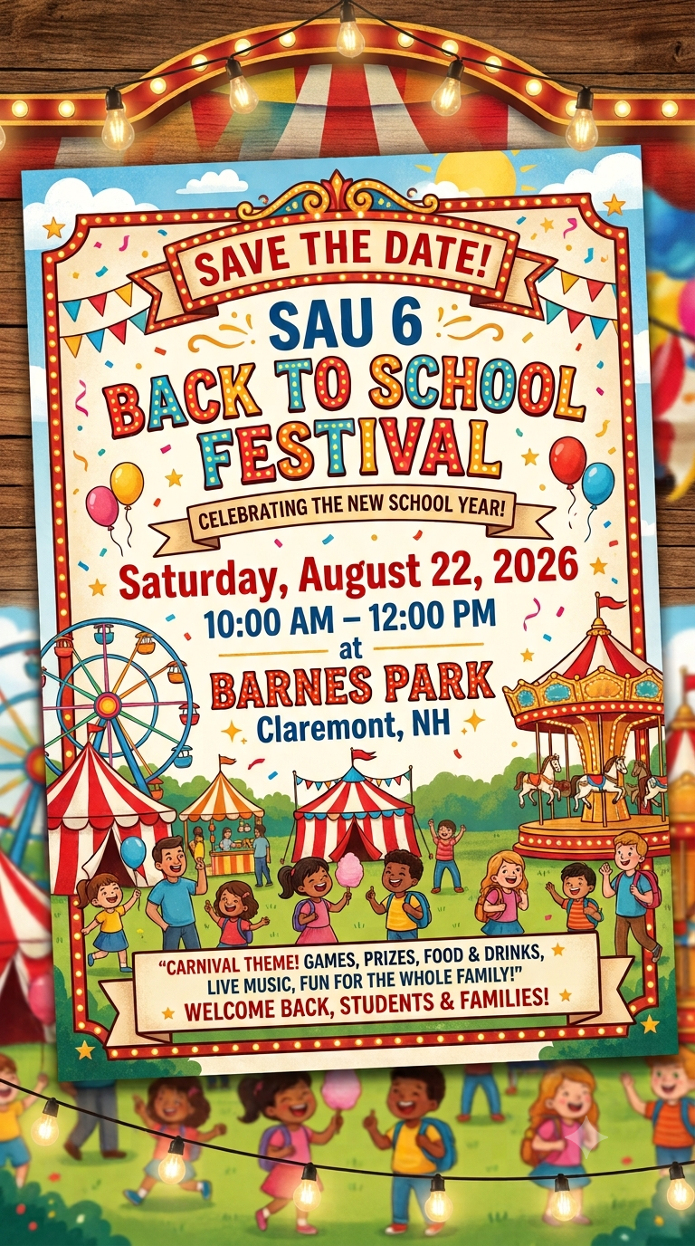 SAU 6 Back to School Festival ~ Save the Date 