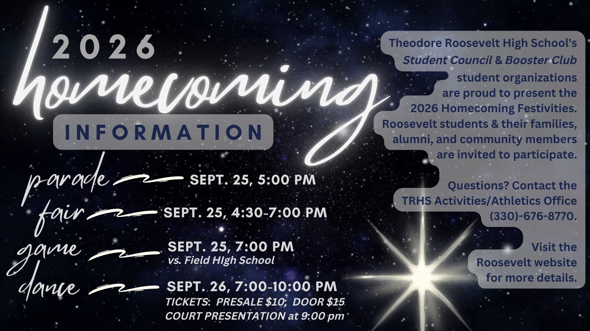 Homecoming Information 2026
