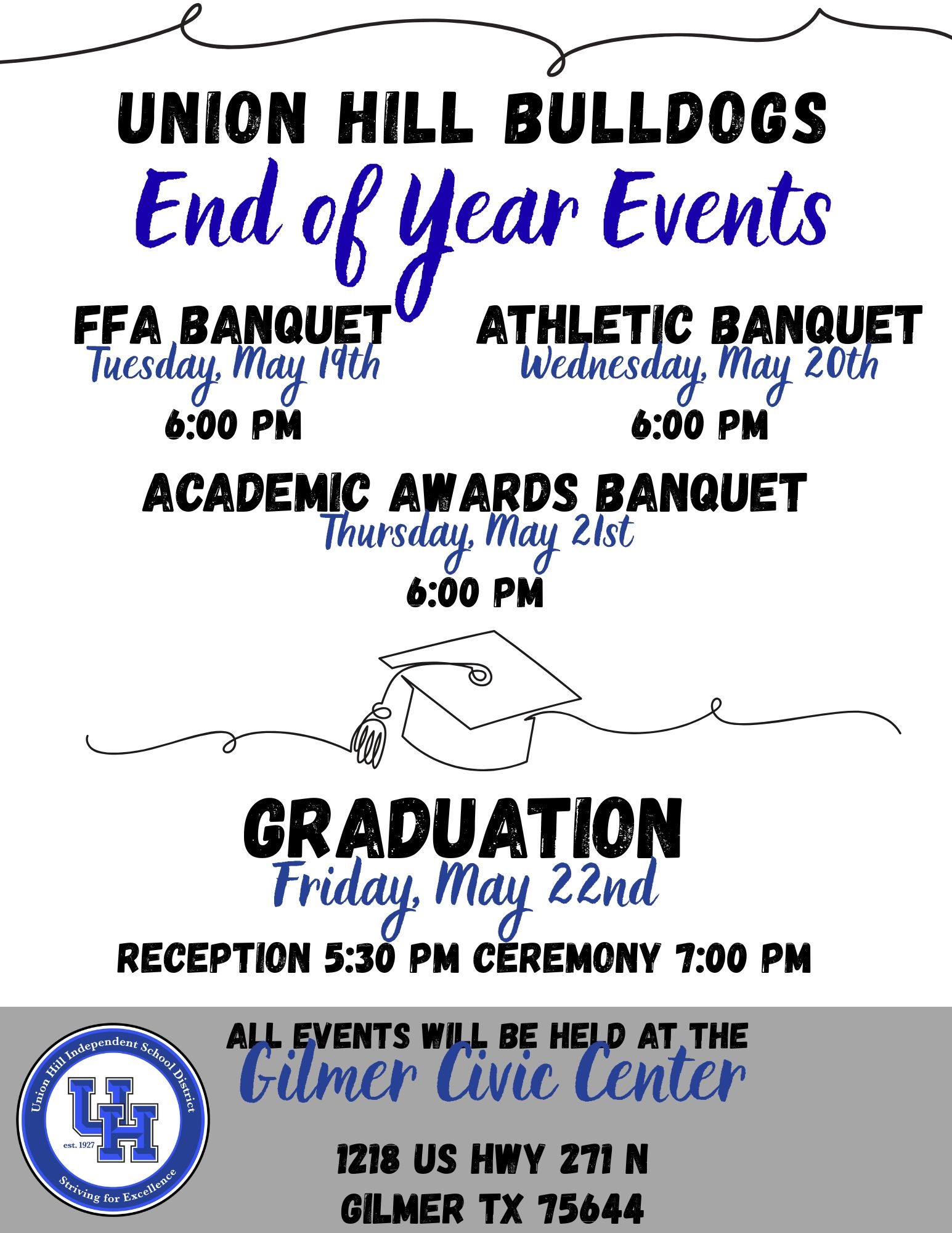End of the Year Events!