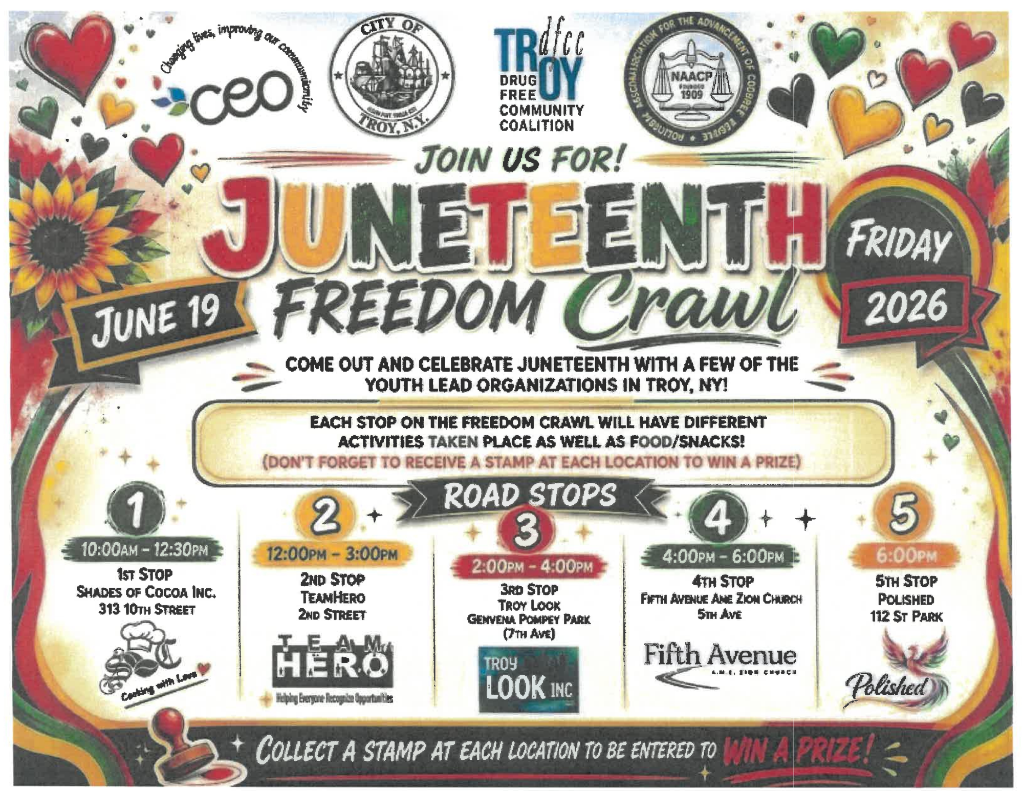 Community Announcement: Juneteenth Youth Freedom Crawl on Friday, June 19th  