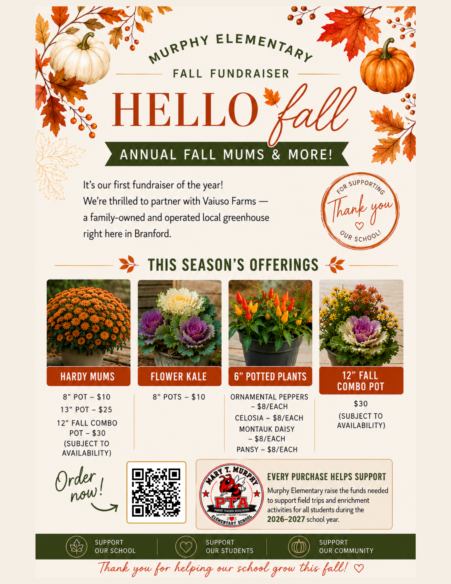 🍂 Our First Fundraiser of the Year is Here! 🌼