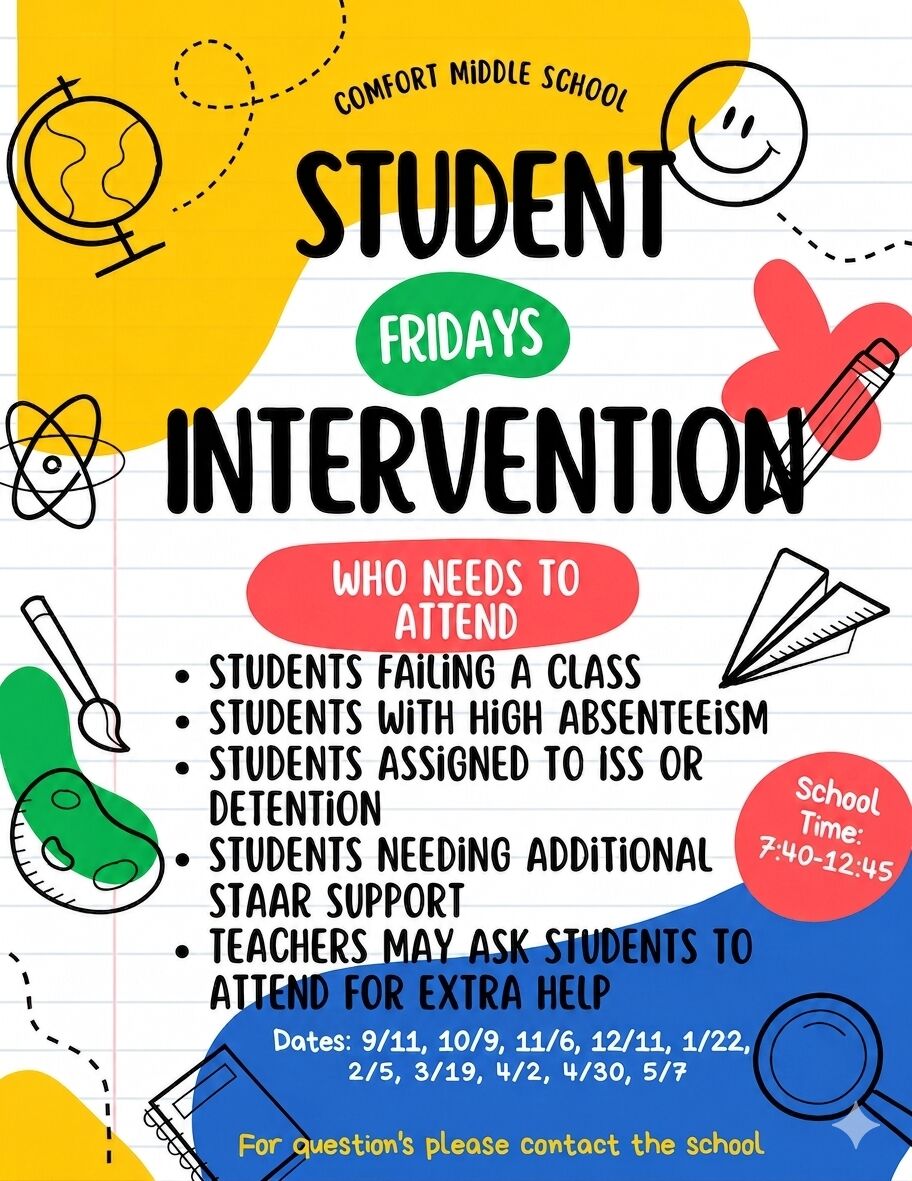 📚 CMS Families — First Intervention This Friday!