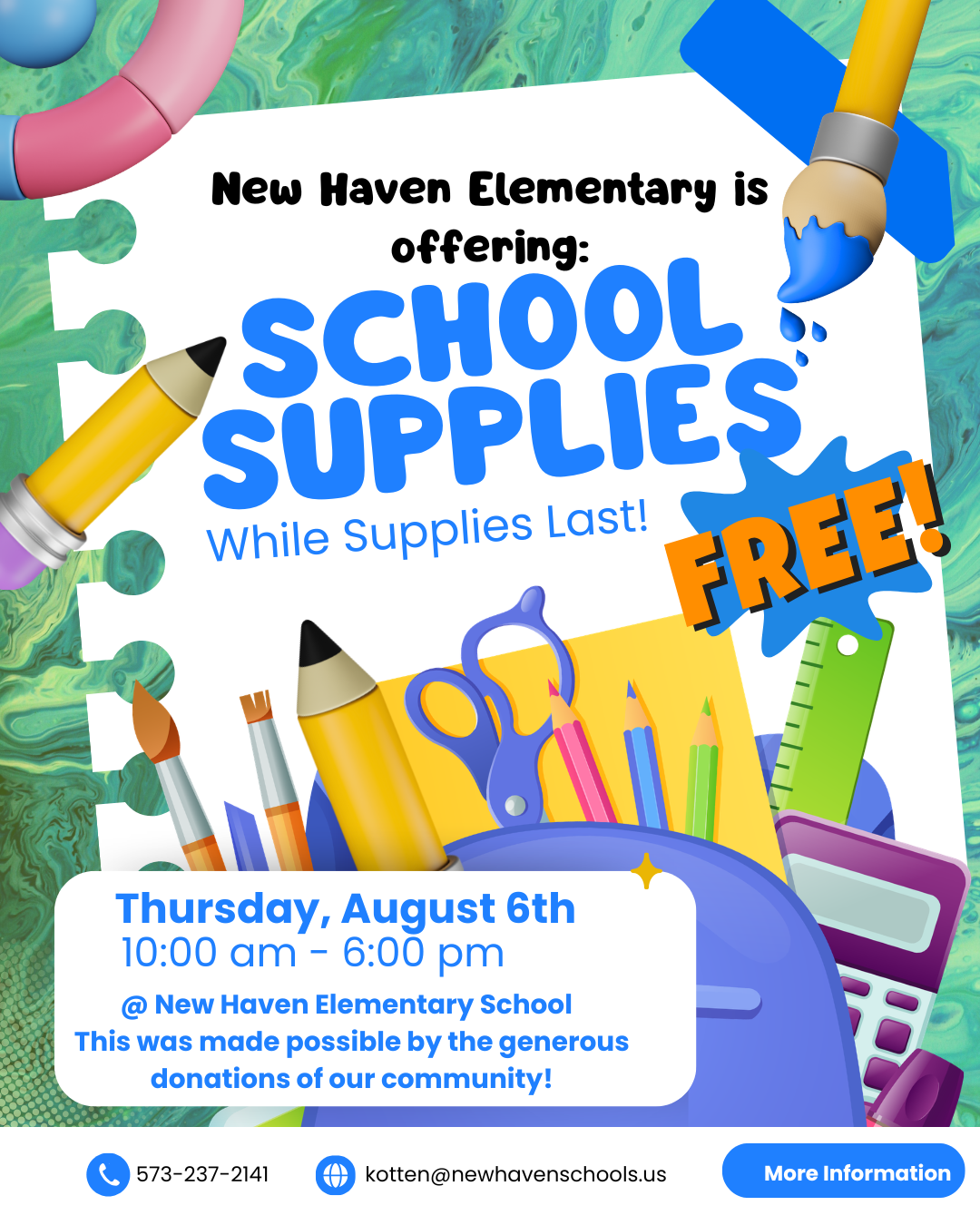 Free School Supplies for NHSD Students