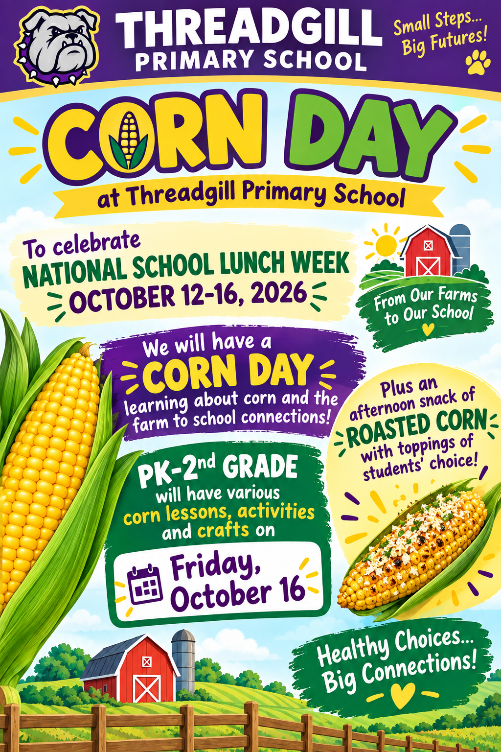 Friday, October 16 - CORN DAY