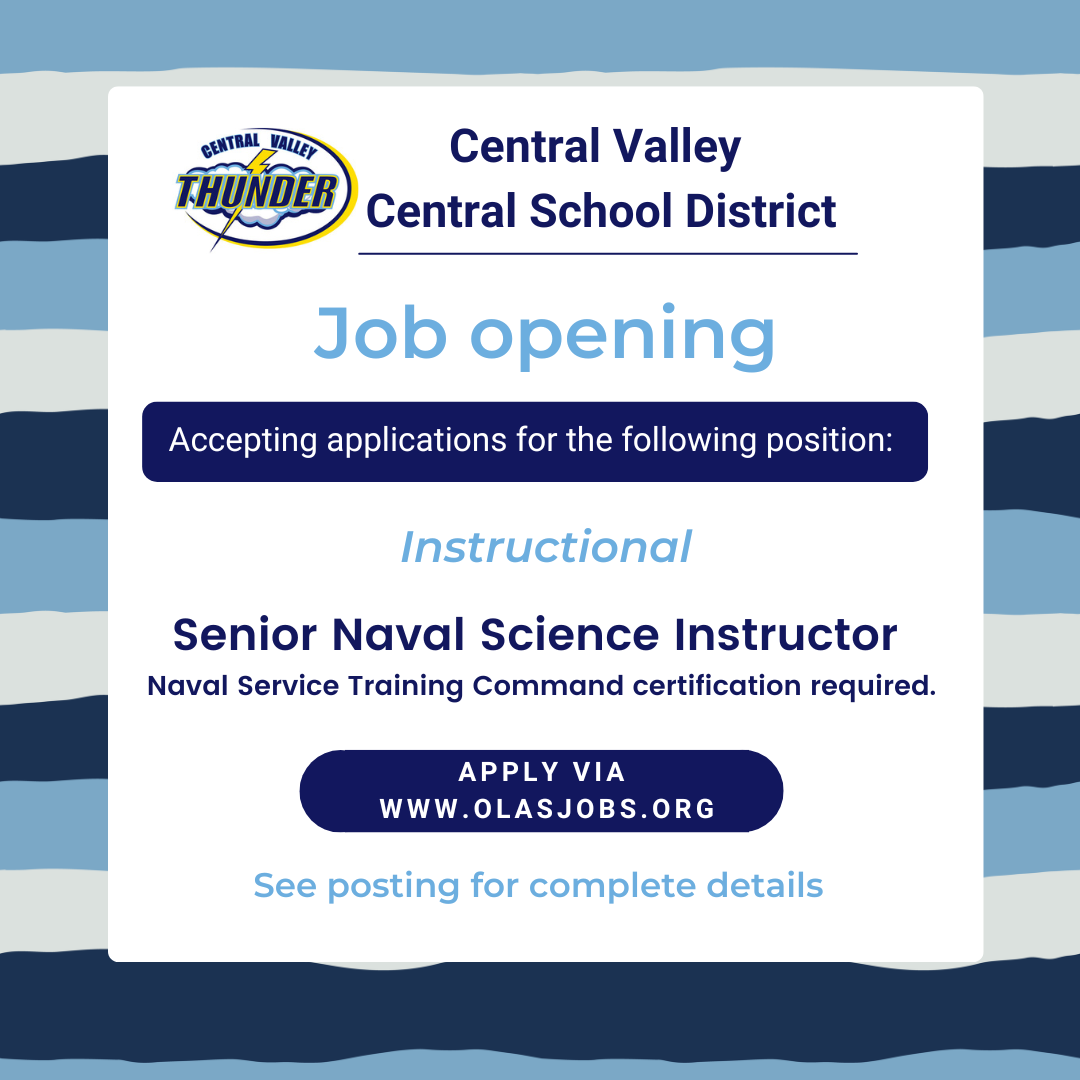 Seeking candidates for Senior Naval Science Instructor
