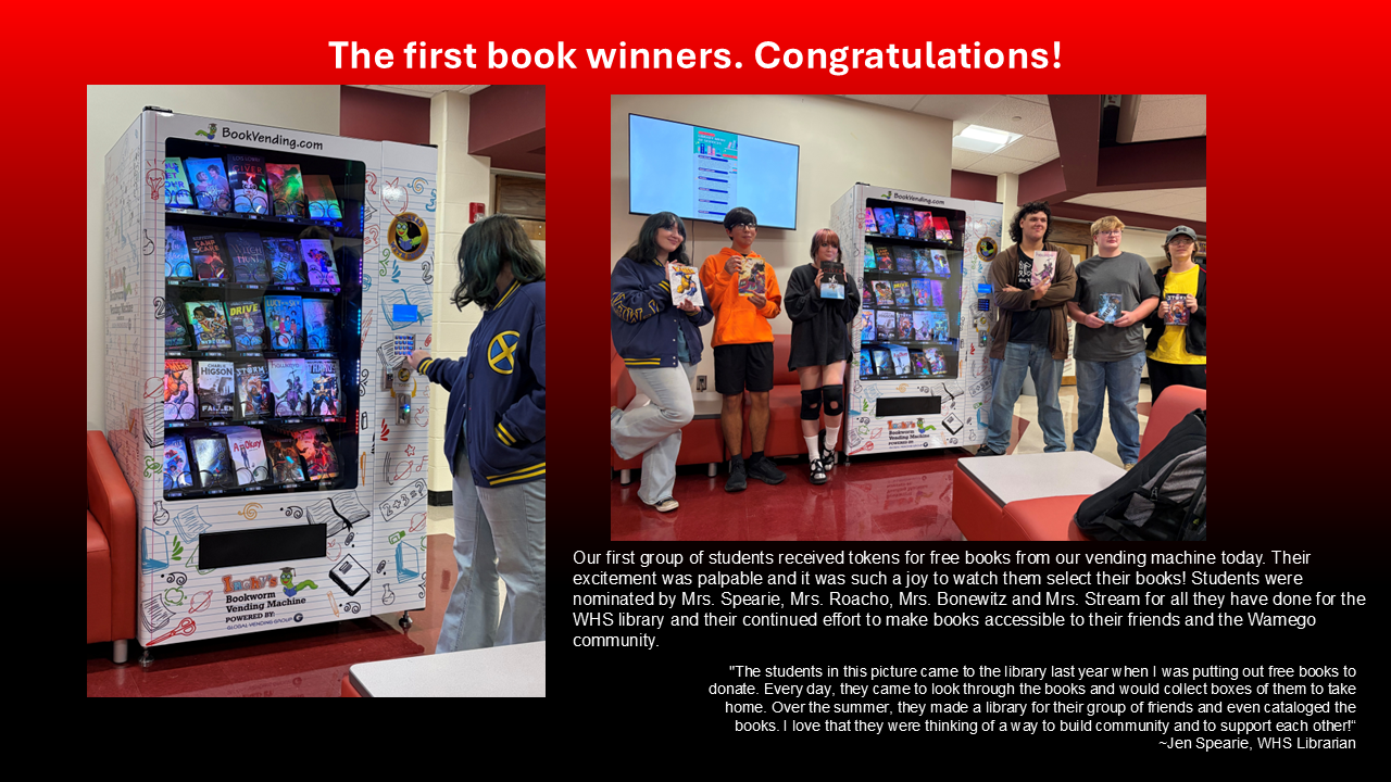 WHS Book Vending Machine