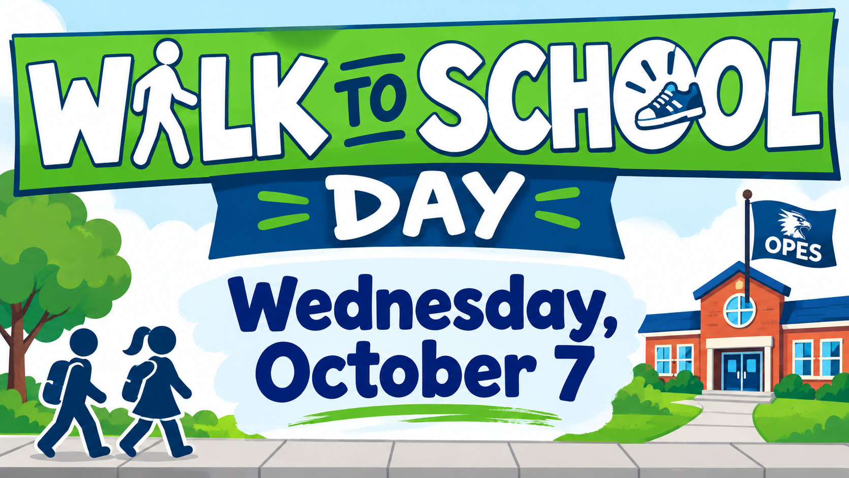 Walk to School Day is Wednesday, October 7