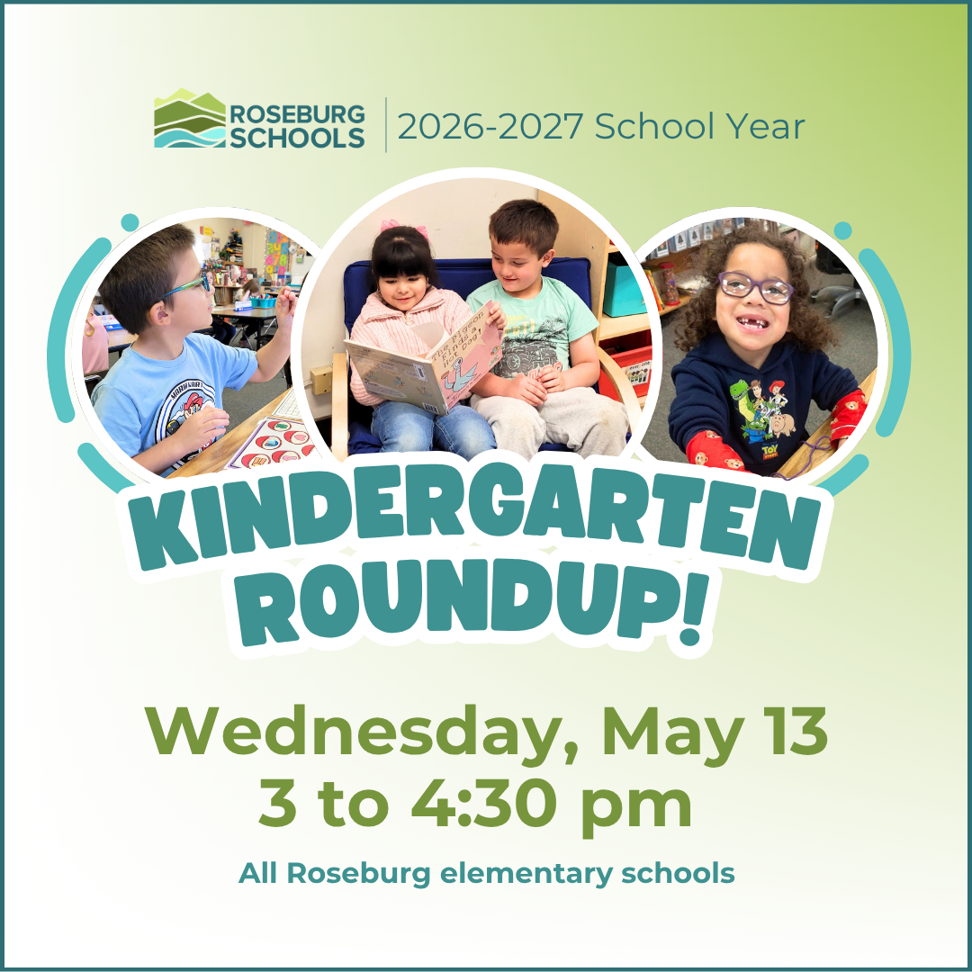 Kindergarten Roundup is May 13