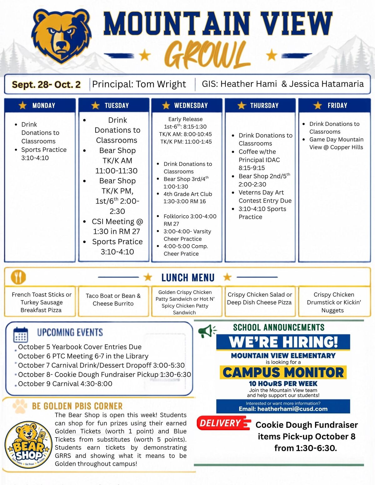 GROWL 9/28-10/2