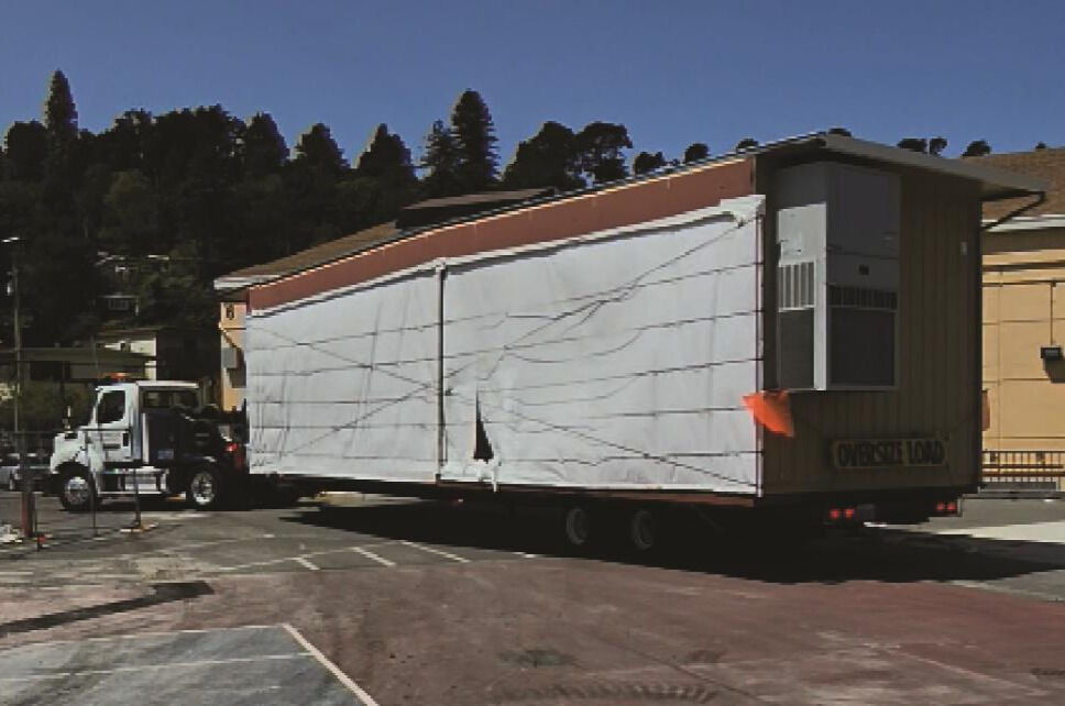 Mill Valley Middle School Early Morning Modular Classroom Deliveries - Weekdays, October 6 - 29 from midnight to 6 a.m.