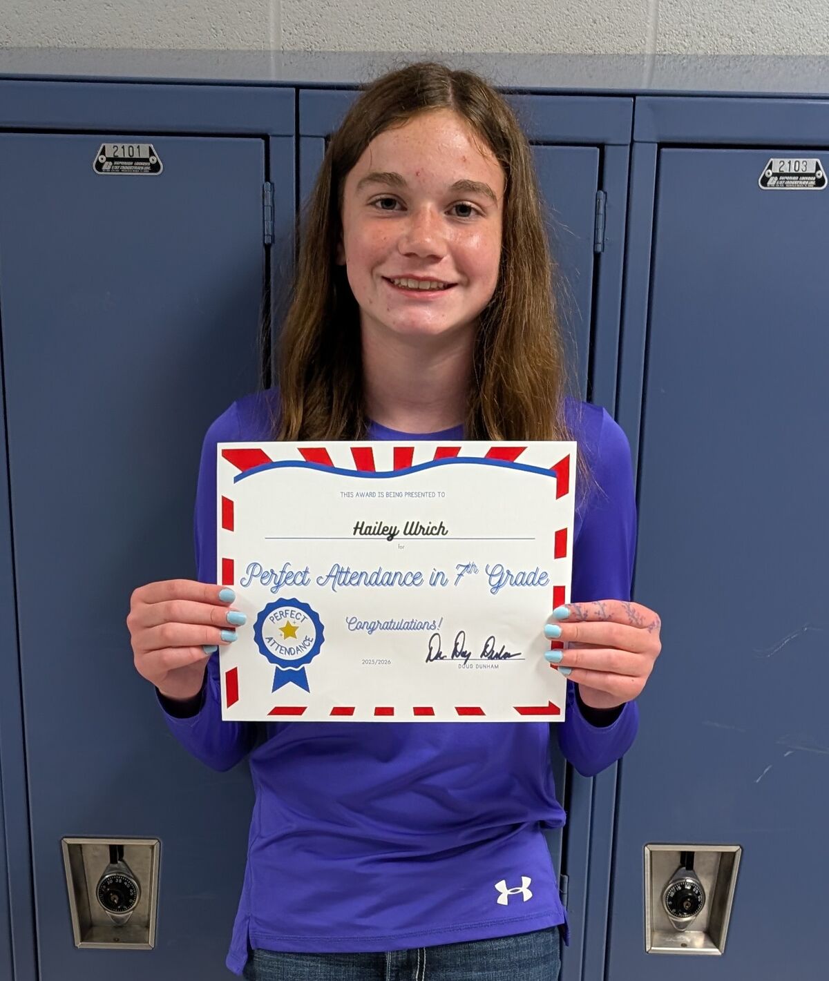 Congratulations on Perfect Attendance!