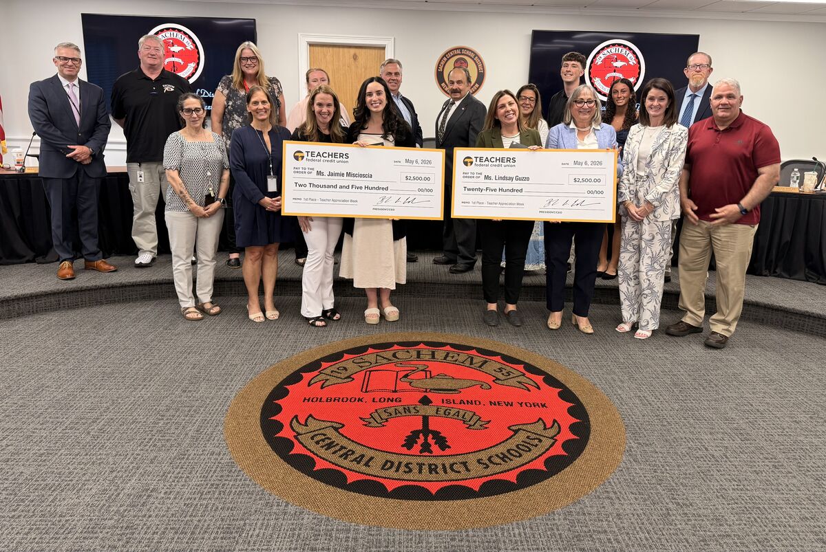 Sachem Educators Earn Top Honors in Teachers Federal Credit Union Contest