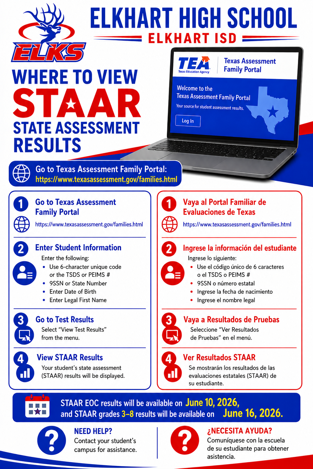 STAAR Results & how to login