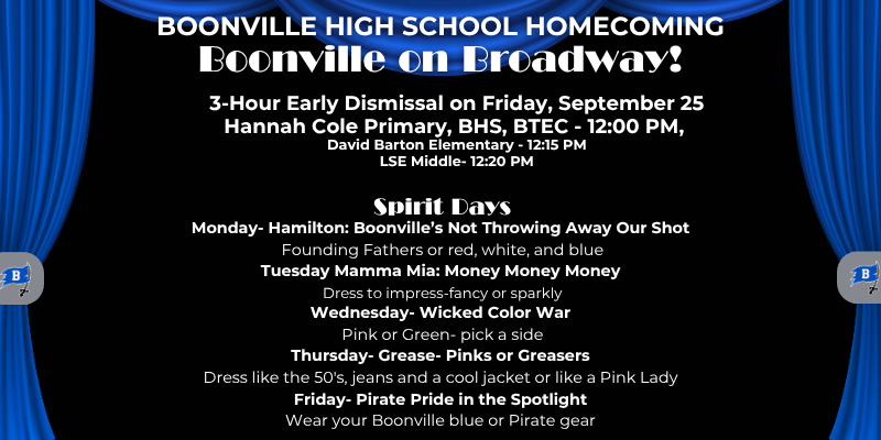 Boonville Pirate Homecoming Week