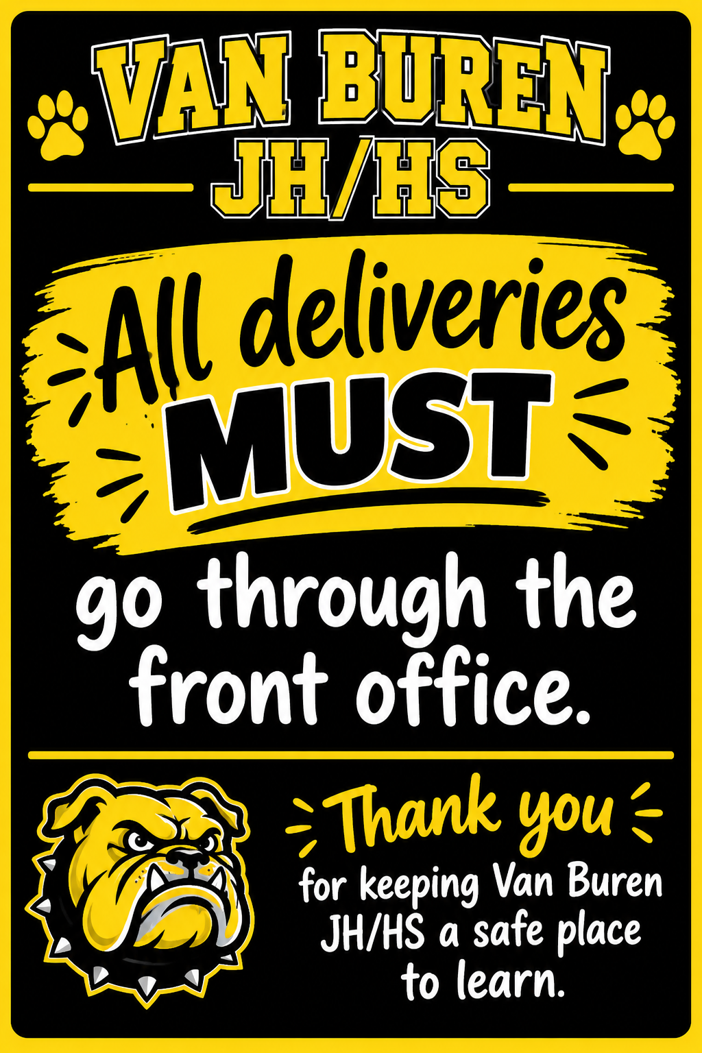 JH/HS Delivery message 