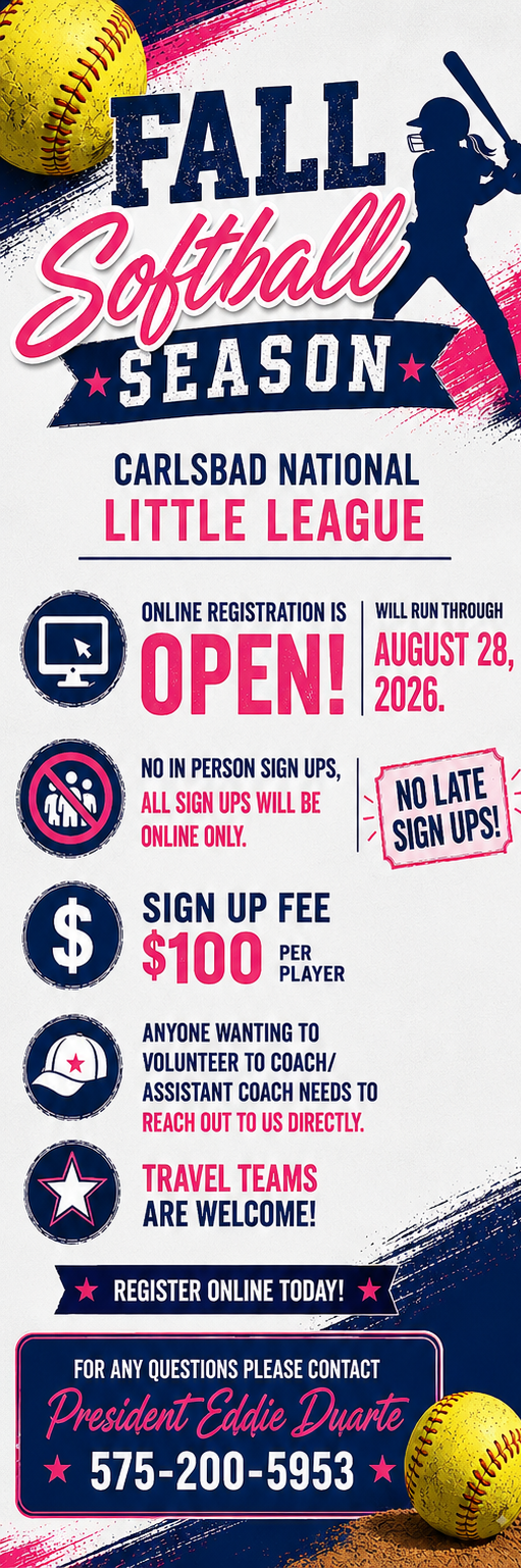 Fall Softball | Online Registration is OPEN