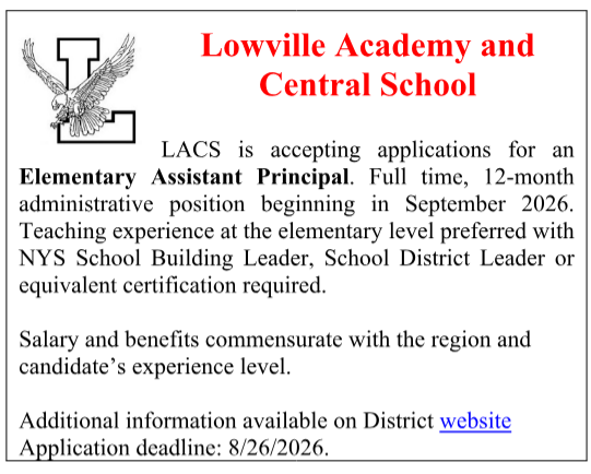 Employment Opportunities at LACS