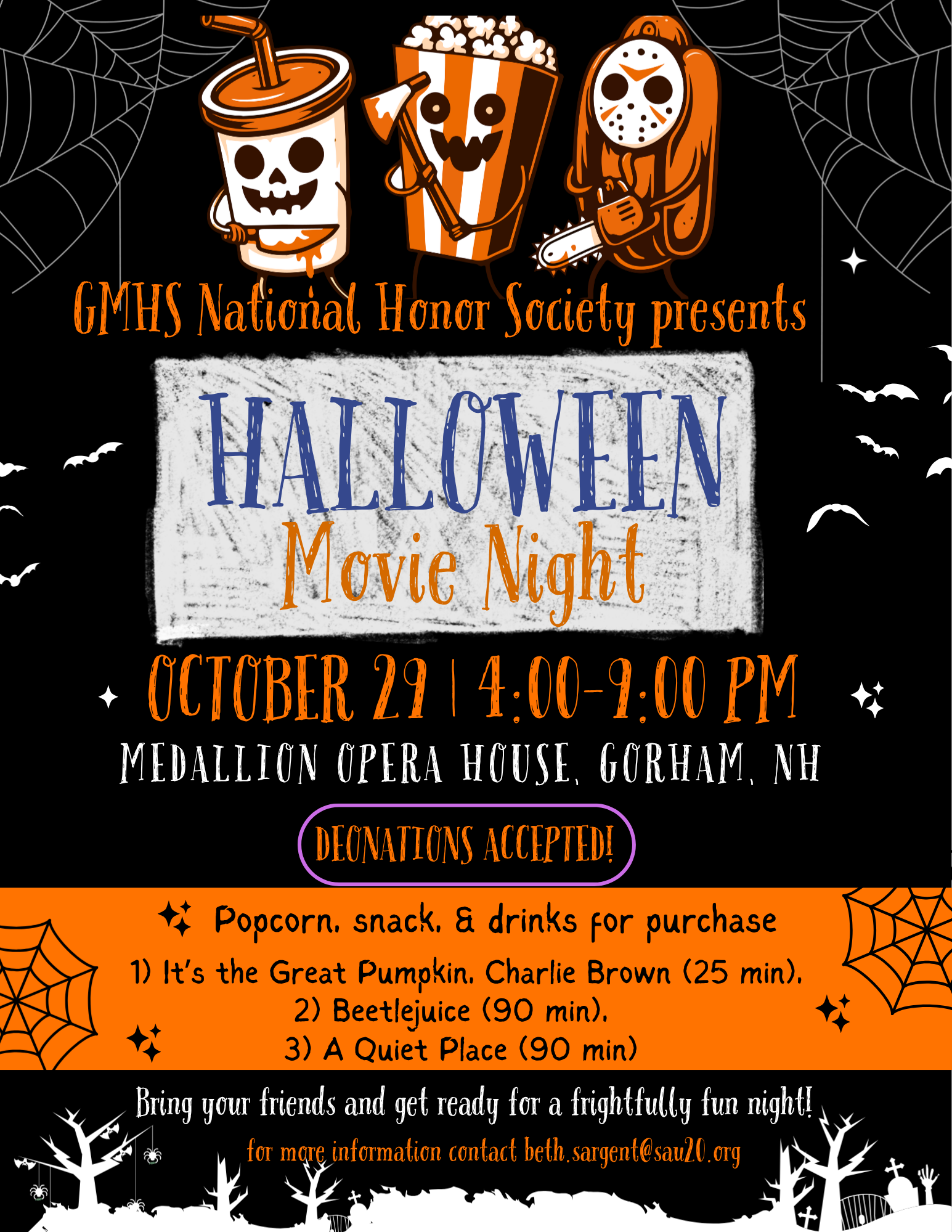 🎃 Join Us for a Spooktacular Halloween Movie Night! 🎬