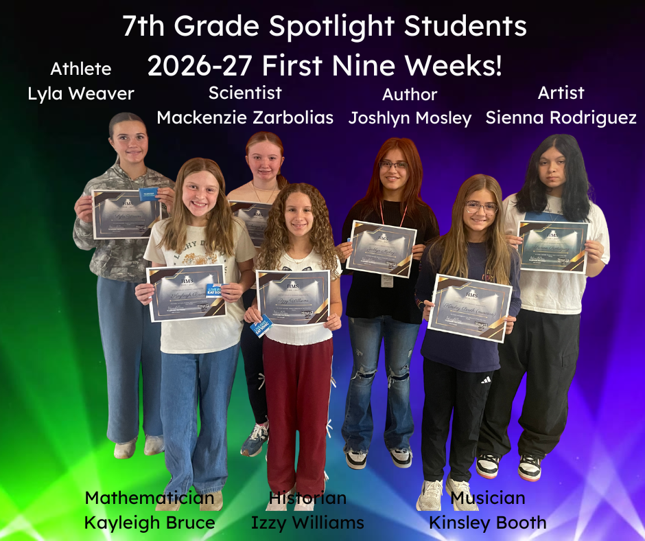 1st Nine Weeks Spotlight Students