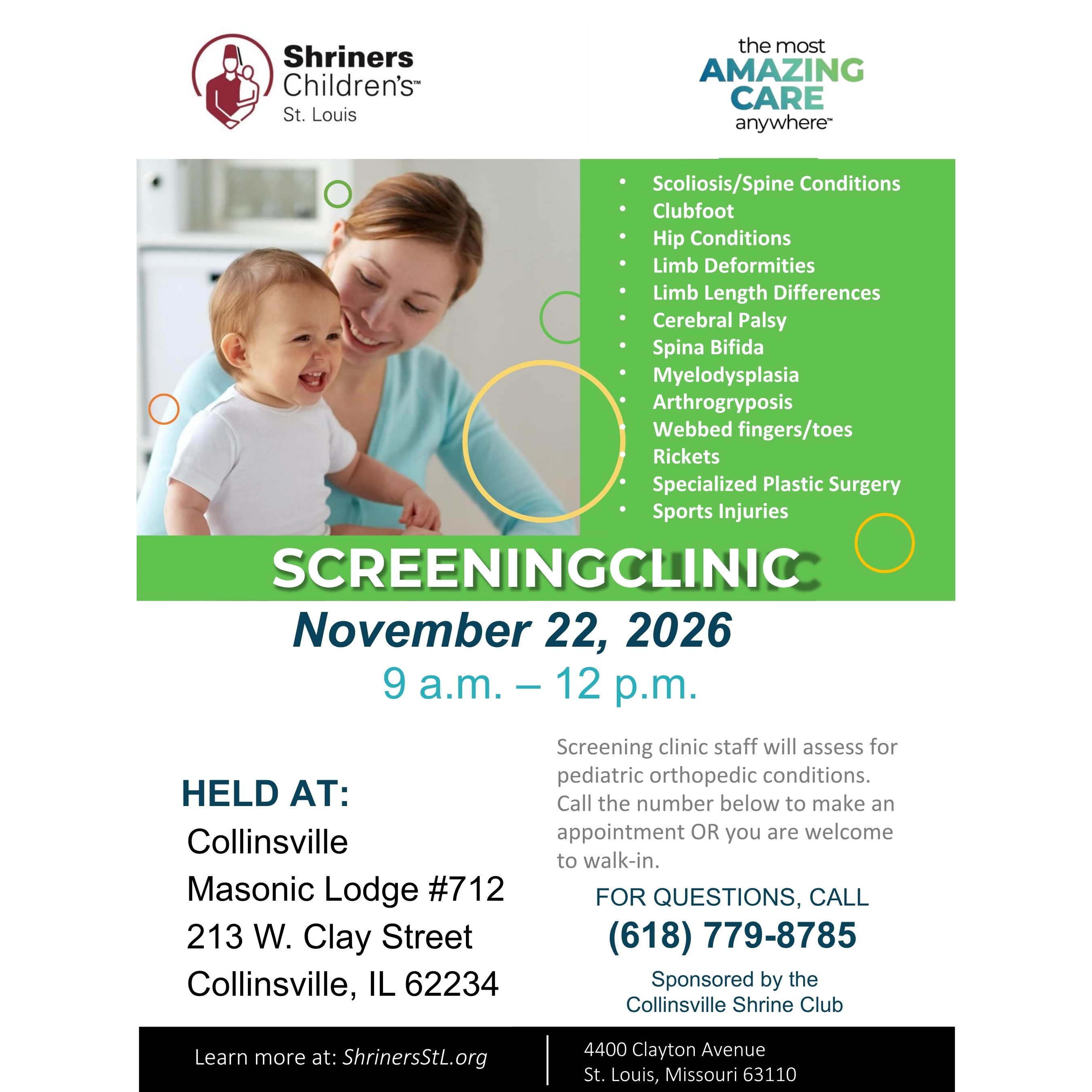 Shriners Children's Hospital - Free Screenings