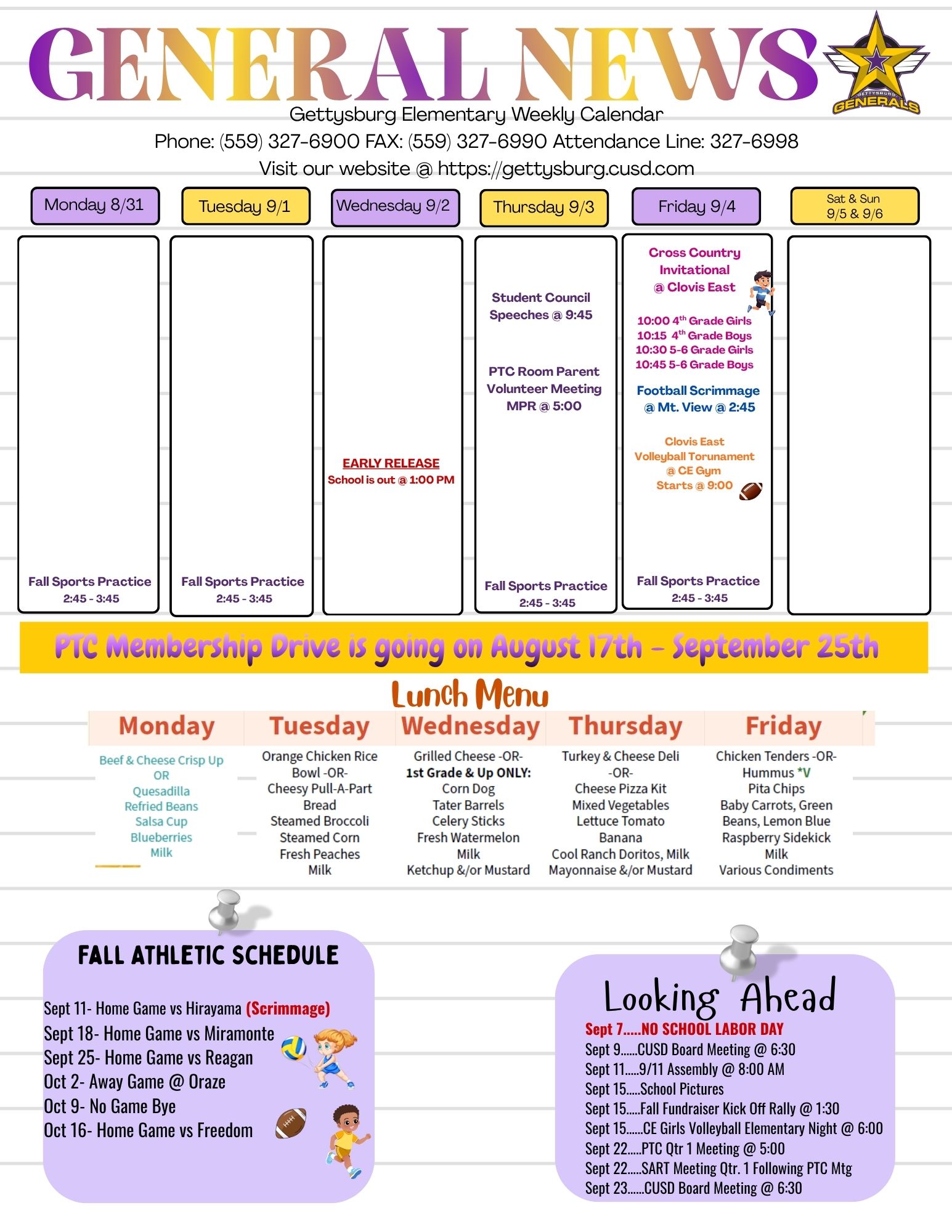 General News Week of 8/31/2026