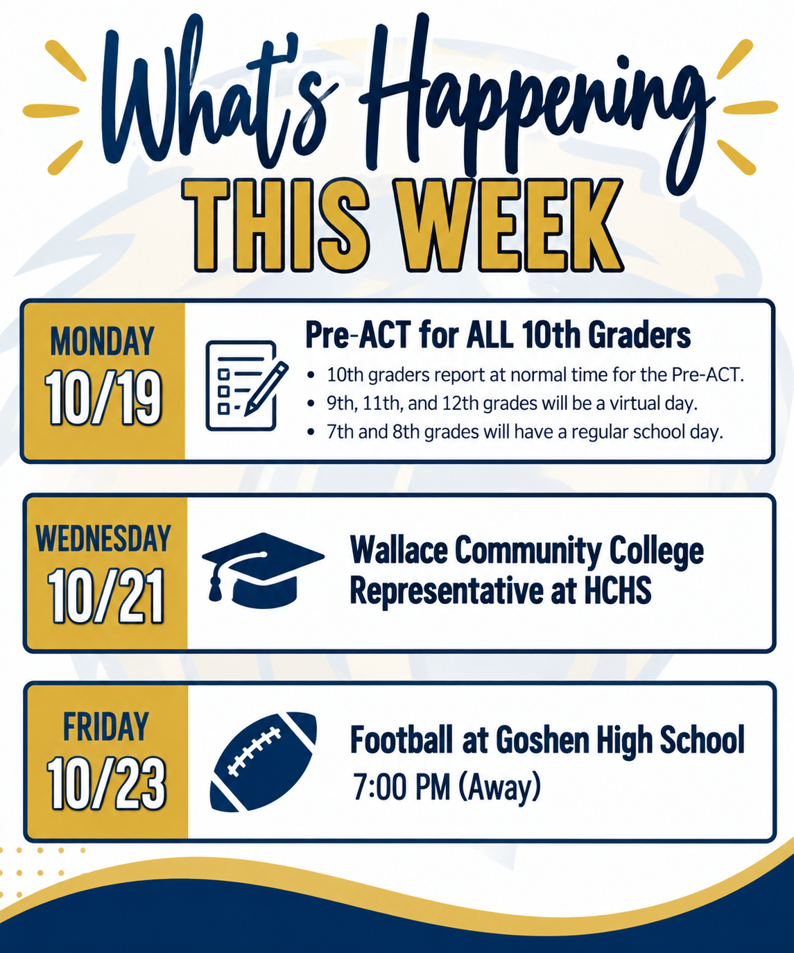 What's Happening this Week