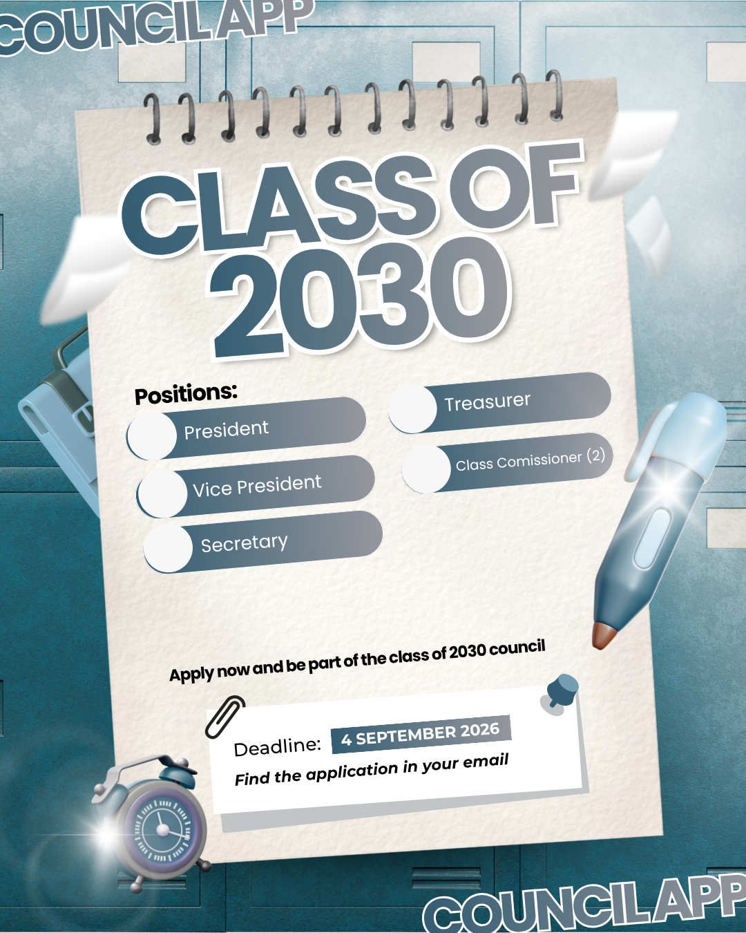 C/O 2030 Class Council Application