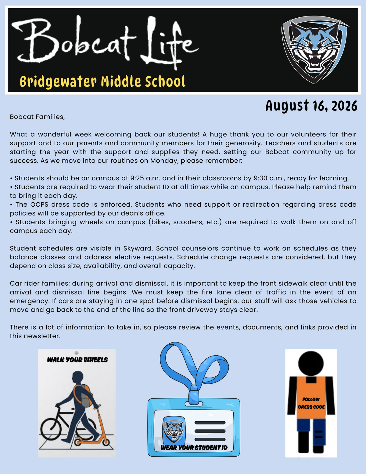 BMS Sunday Message 8/16/26