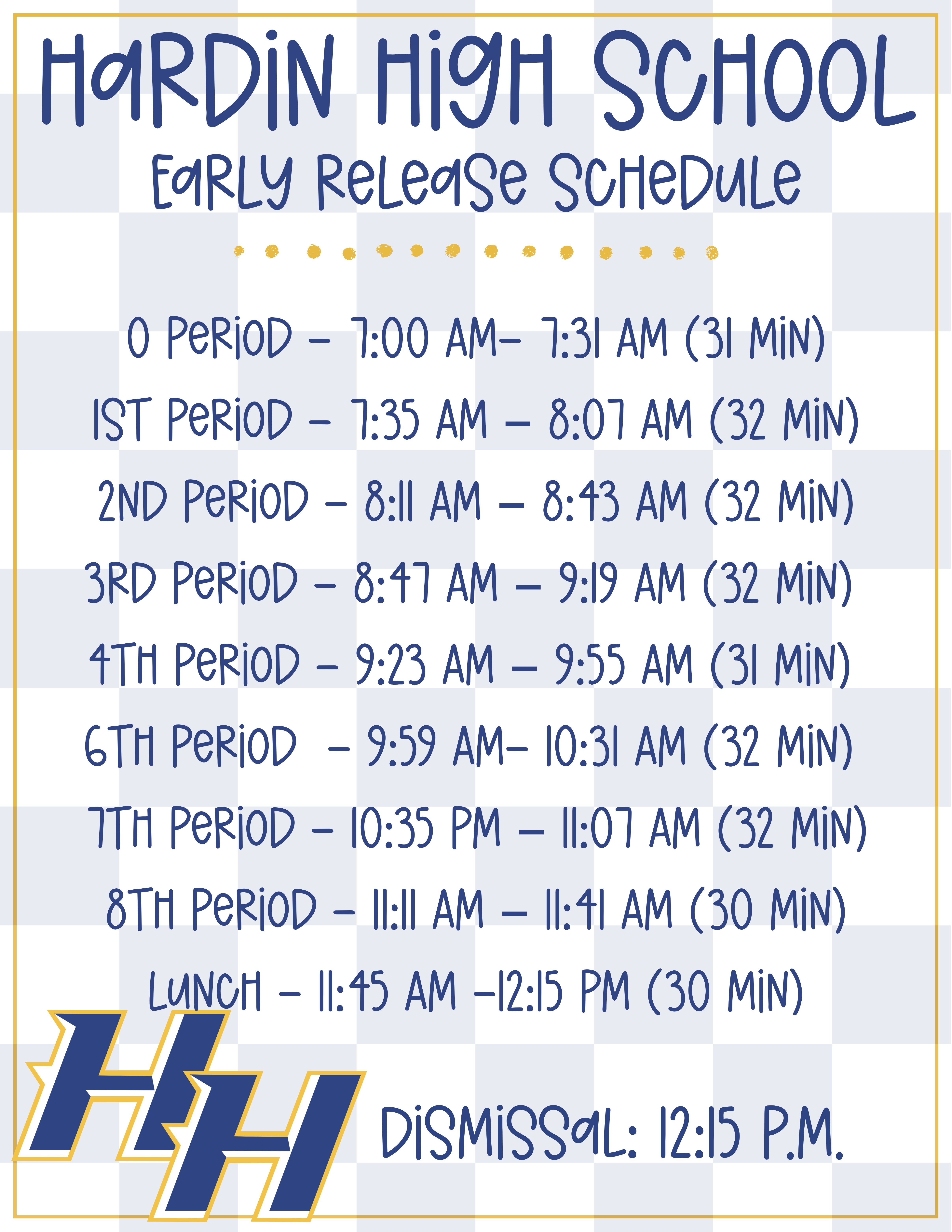September 11th - Plan Ahead, Hornet Families — Our First Early Release Day Is Coming! 🐝