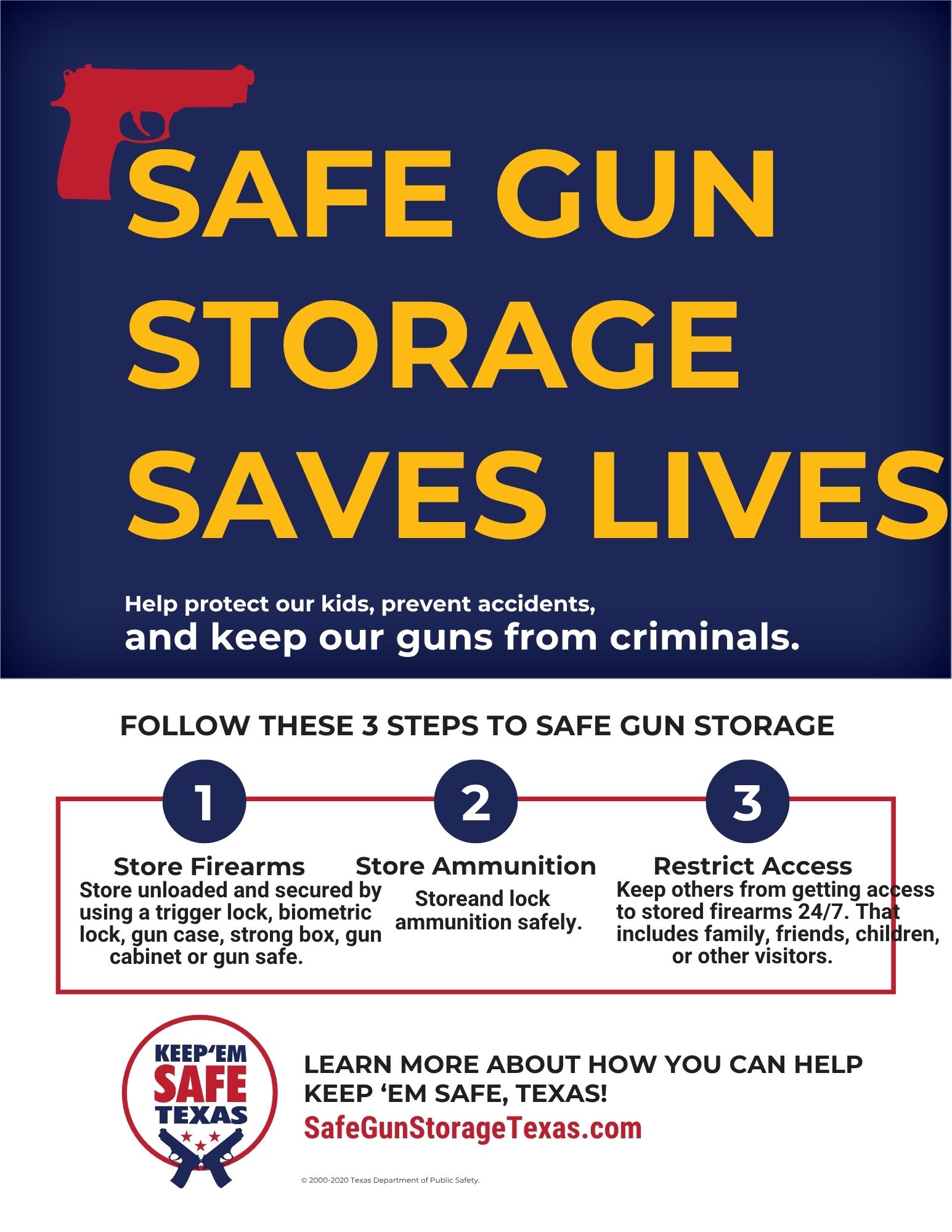 Safe Gun Storage Reminder
