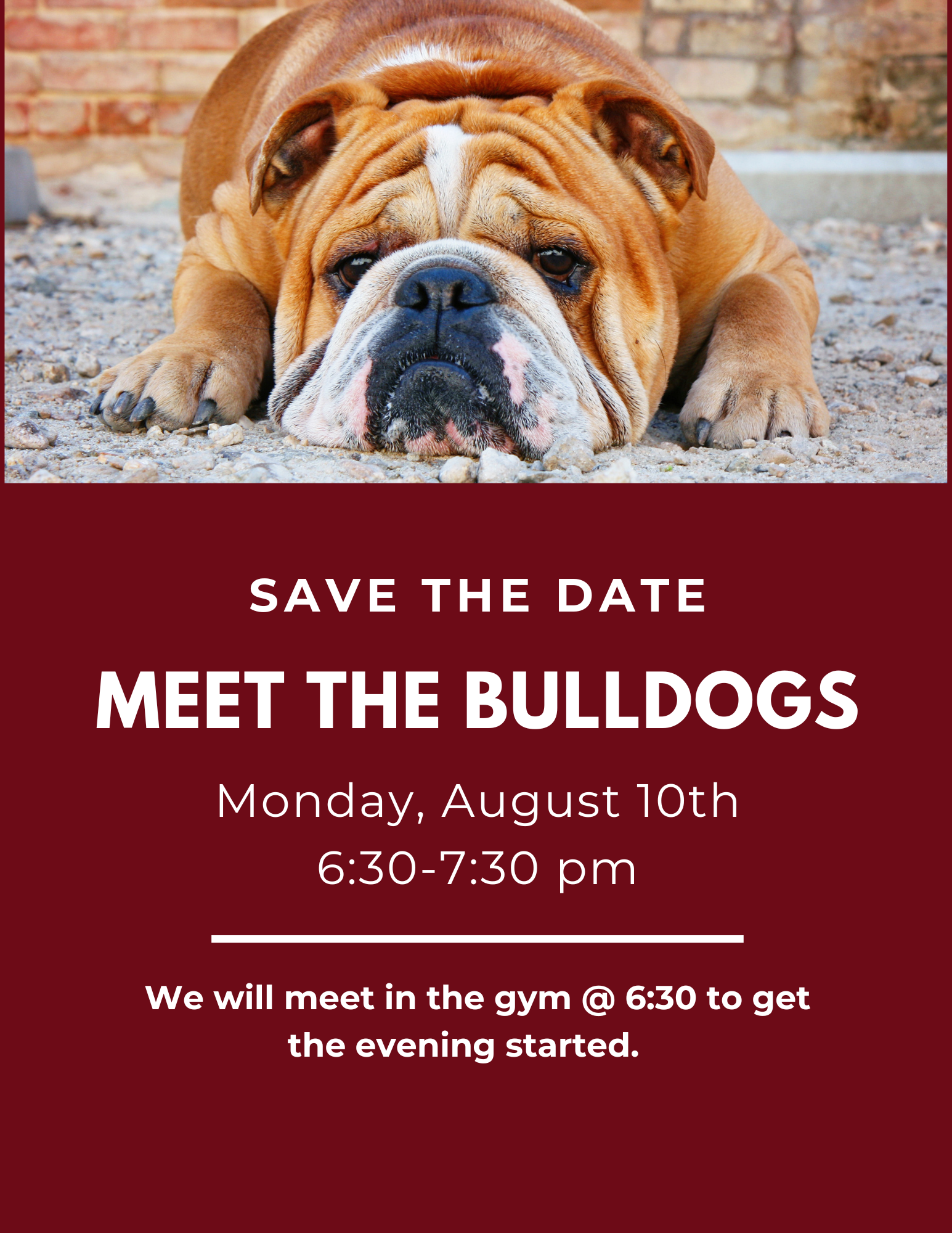 Save the Date - Meet the Bulldogs
