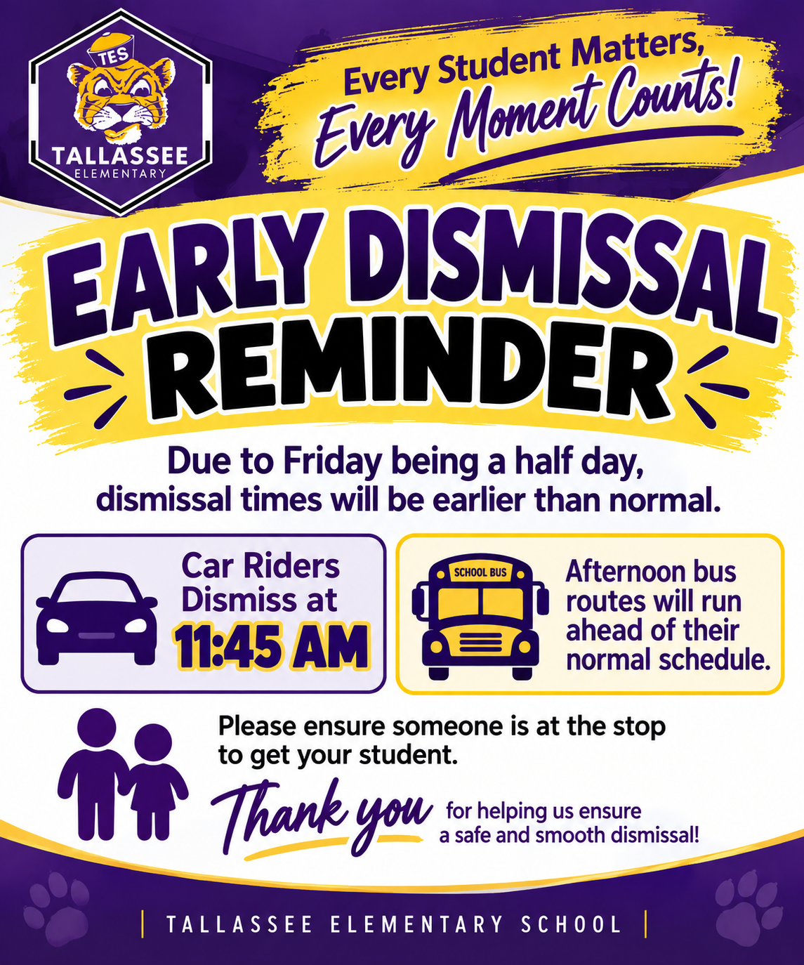 Early Dismissal Friday