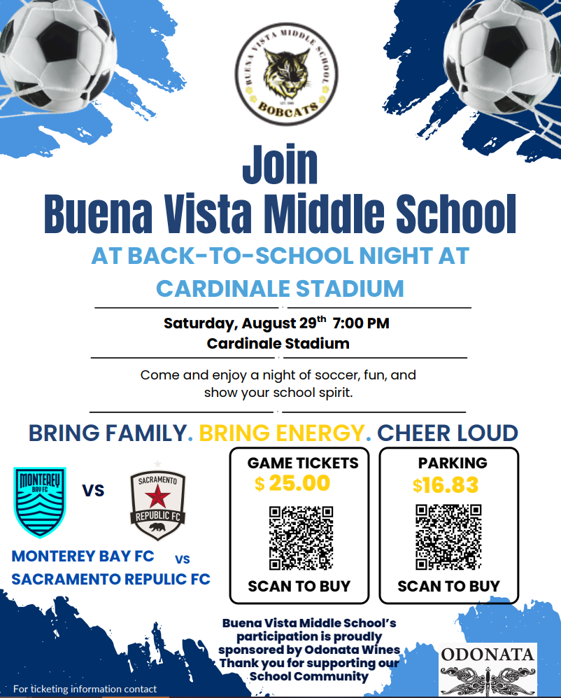 Back to School Night at Cardinale Stadium to Watch Monterey Bay FC