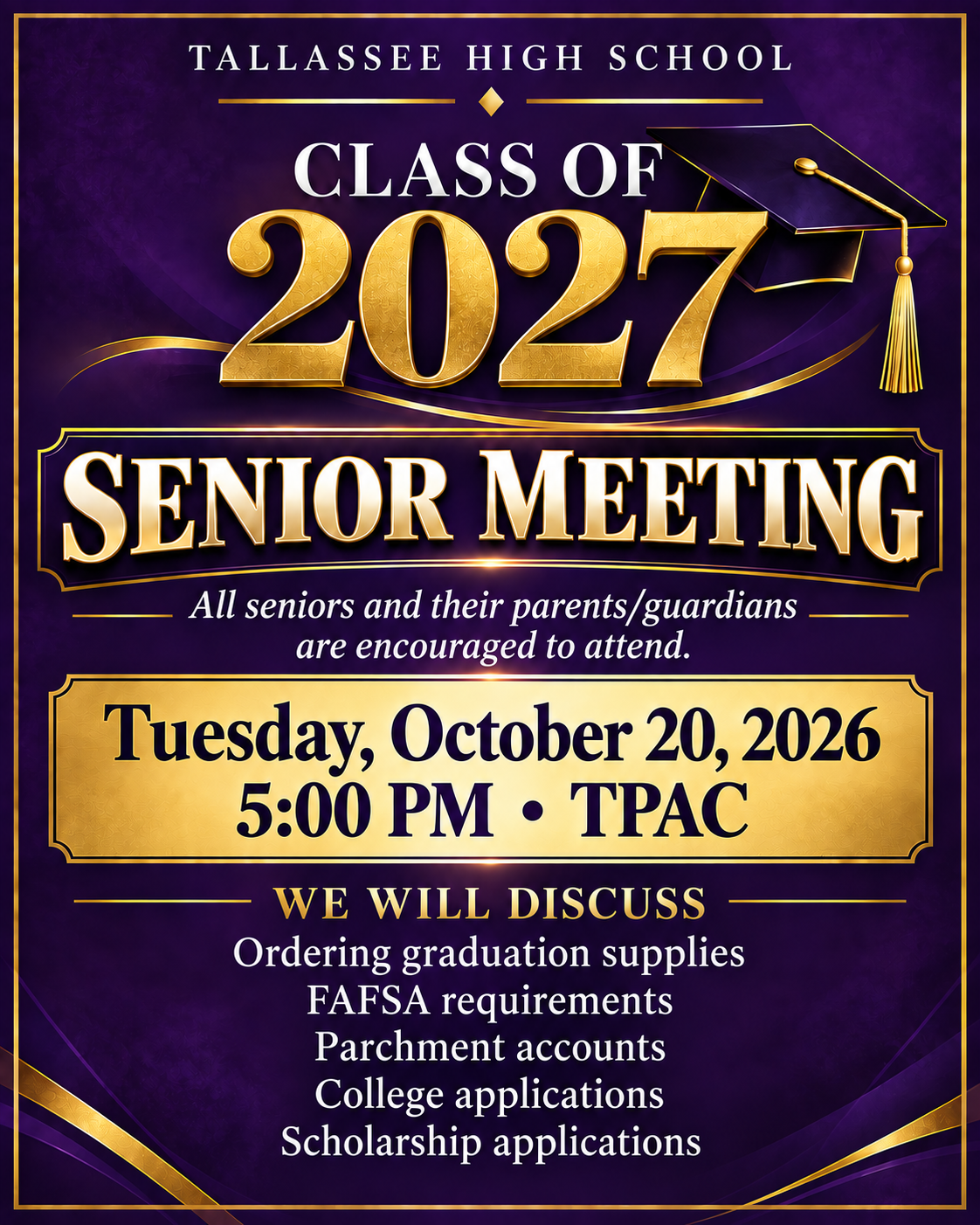 Class of 2027 Senior Meeting
