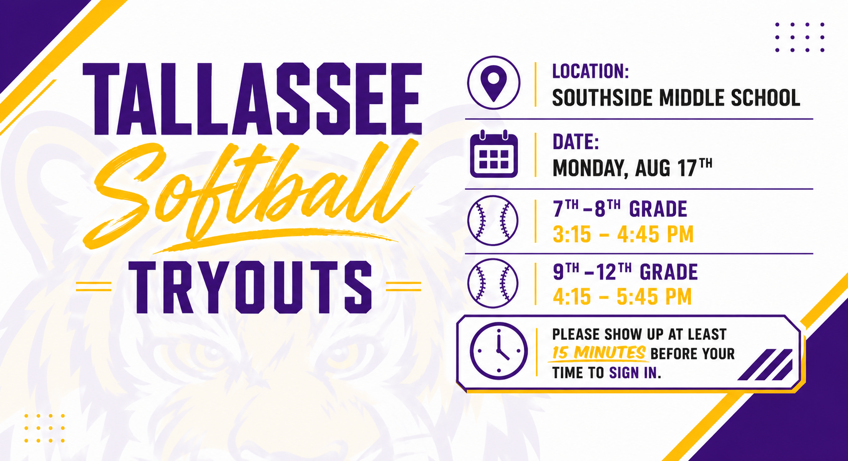 Softball Tryouts 