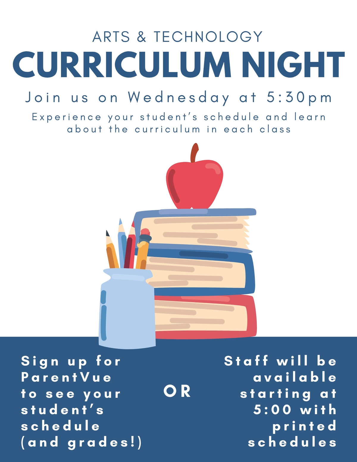 Curriculum Night TOMORROW