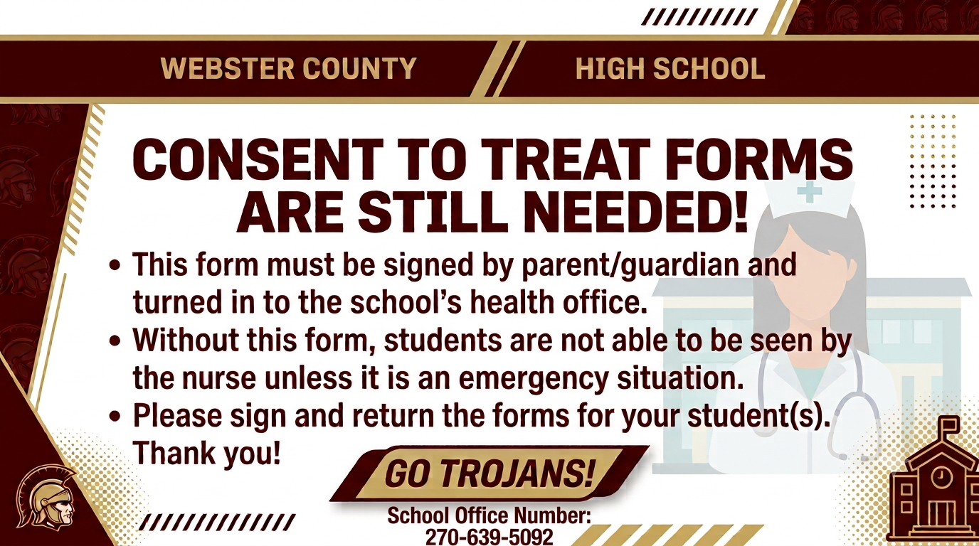 Consent to Treat Forms Still Needed By Health Office
