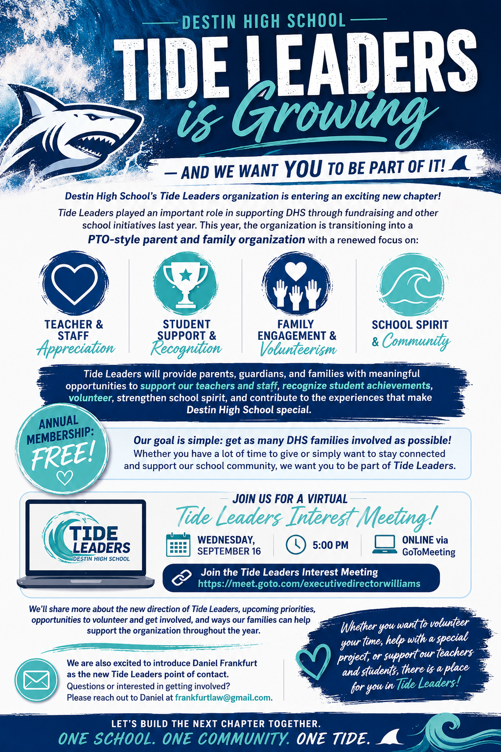🌊 TIDE LEADERS IS GROWING - AND WE WANT YOU TO BE PART OF IT! 🌊